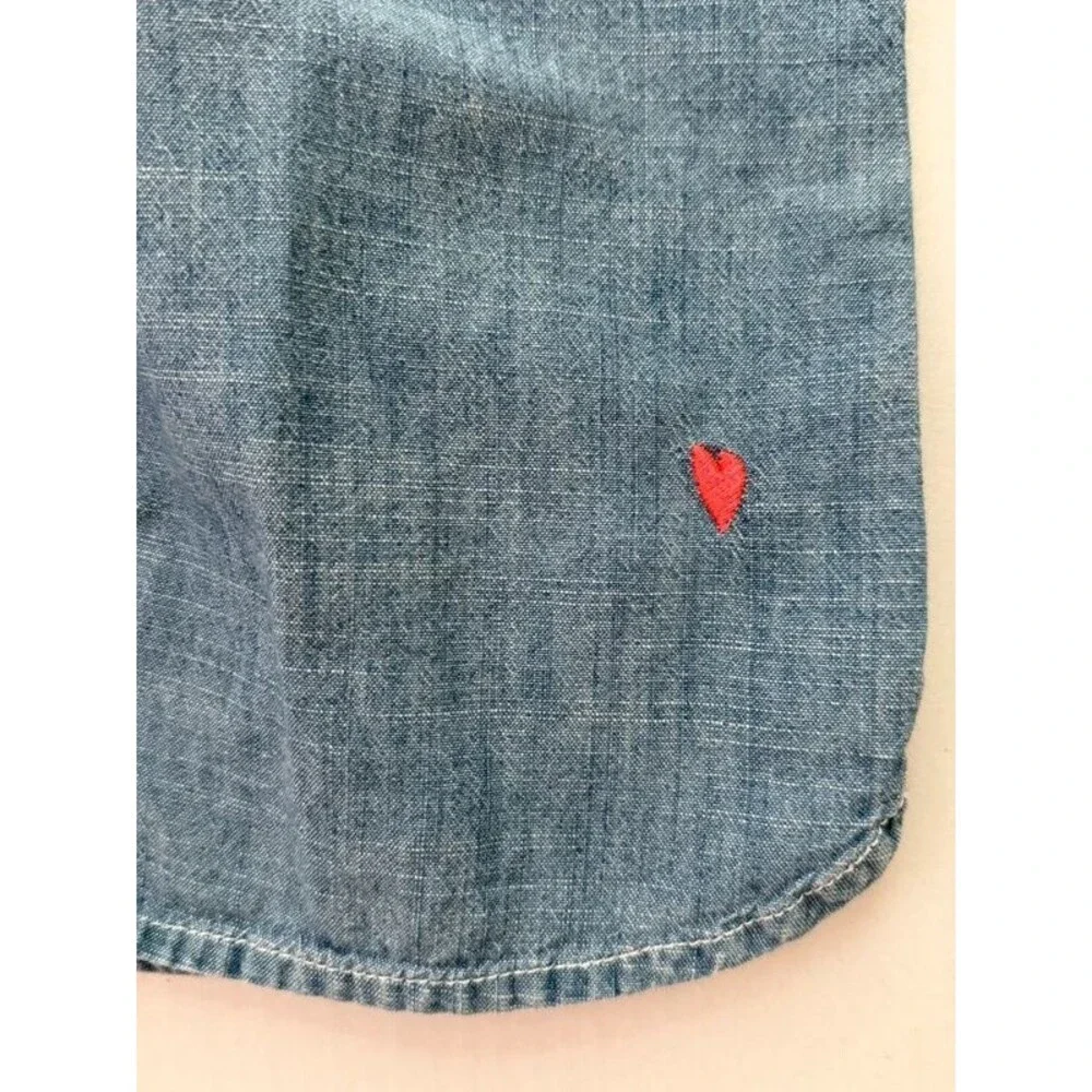 Crewcuts by J.Crew Girls Chambray Denim Tunic Top Size 8 🩷
